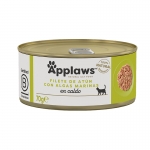 Applaws Latas de Comida Húmeda en Caldo para Gatos con Atún y Algas