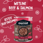 Ownat Wetline comida húmeda para perros beef & salmon