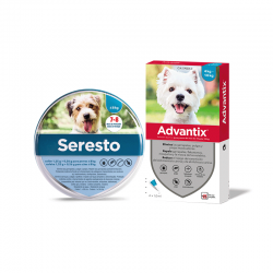 Pack Súper Protección: collar Seresto menos de 8kg + Advantix 4 pipetas 4-10kg 