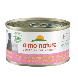Almo Nature HCF Natural Comida Húmeda para Perros con Ternera y Jamón