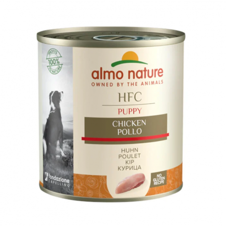 Almo Nature HCF Puppy Comida Húmeda con Caldo para Cachorros con Pollo