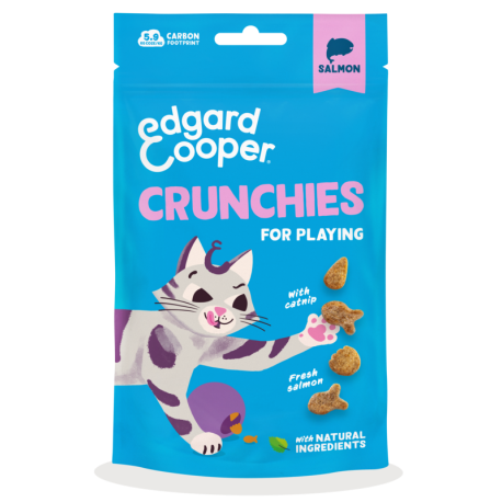 Edgard & Cooper Crunchies Galletitas de Salmón Snack para Gatos