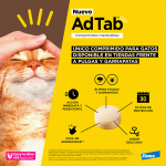 Adtab 3 Comprimidos Masticables antiparasitarios para gatos