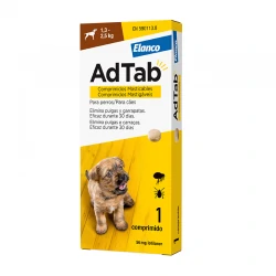 Antiparasitario masticable AdTab para perro 1 comprimido
