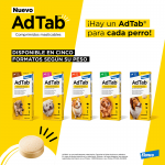 Antiparasitario masticable AdTab para perro 1 comprimido
