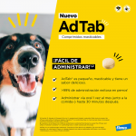 Antiparasitario masticable AdTab para perro 1 comprimido