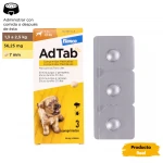 Adtab 3 Comprimidos Masticables antiparasitarios para perros