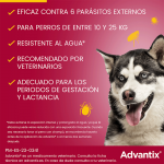 Advantix 10-25 KG Pipetas Triple Protección (6)