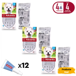 Advantix Pack Ahorro 12 pipetas para para perros pequeños (4-10kg)