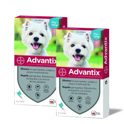 Advantix Pack Ahorro 8 pipetas para para perros pequeños (4-10kg)