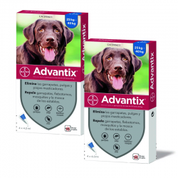 Advantix Pack Ahorro 8 pipetas para perros grandes (+25kg) 