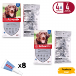 Advantix Pack Ahorro 8 pipetas para perros grandes (+25kg) 