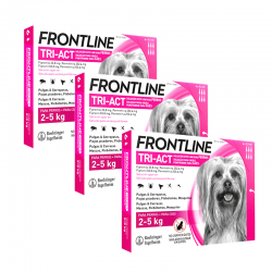 Frontline Tri-Act Pack Ahorro 18 pipetas para perros mini (2-5KG)