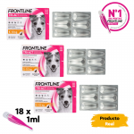 Frontline Tri-Act Pack Ahorro 18 pipetas para perros pequeños (5-10KG)