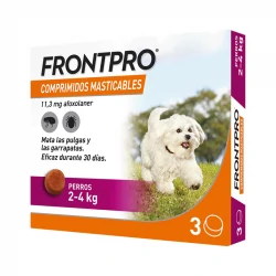 Frontpro Antiparasitario Masticable Para Perros 3 Comp.