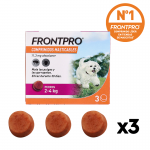 Frontpro Antiparasitario Masticable Para Perros 3 Comp.
