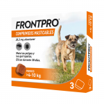 Pack Súper Protección: Frontpro Comprimidos Masticables 4-10kg + Frontline Tri-Act 3 pipetas (5-10kg) para perros pequeños