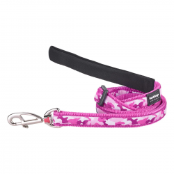 RedDingo Correa para Perros Diseño de Camuflaje Rosa Neón