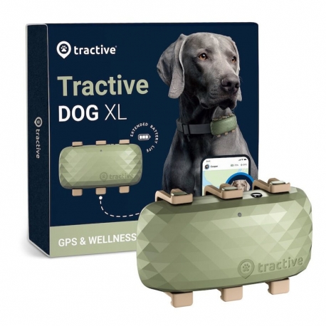 Tractive GPS XL Localizador para Perros Grandes +18 kg Color Verde