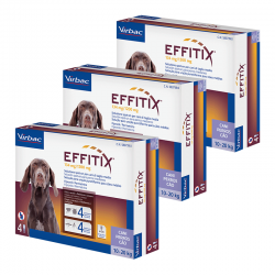 Effitix antiparasitario Pack Ahorro 12 pipetas para perros medianos (10-20kg)