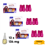 Effitix antiparasitario Pack Ahorro 12 pipetas para perros medianos (10-20kg)
