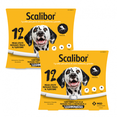 Scalibor Perro Grande Pack Ahorro 2 collares (65cm)