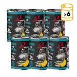 Alpha Spirit pack Latas para perros de Sardina y Plátano
