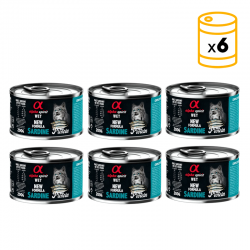 Alpha Spirit pack Latas para gatos de Sardina