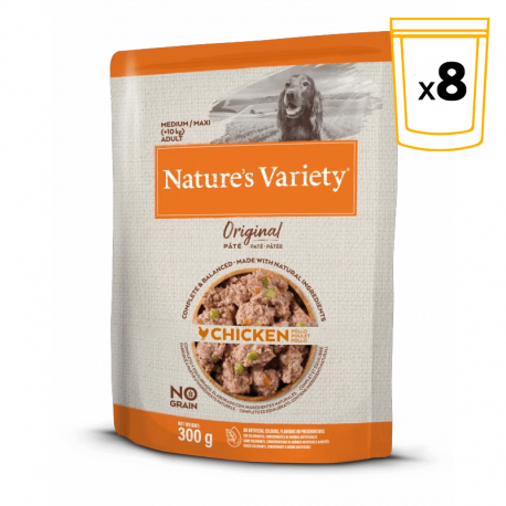 Nature's Variety Original paté Medium/Maxi Pollo Alimento húmedo perros