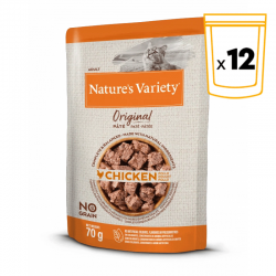 Comida Húmeda para Gatos Adultos con Pollo Nature's Variety Original Paté