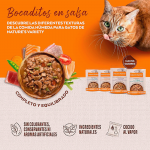 Comida Húmeda en Salsa para Gatos con Sabor a Pavo y Atún Nature´s Variety