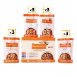 Multipack de Comida Húmeda en Salsa para Gatos con Sabor a Pollo Pavo Atún y Salmón Nature´s Variety