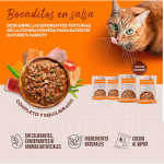 Multipack de Comida Húmeda en Salsa para Gatos con Sabor a Pollo Pavo Atún y Salmón Nature´s Variety