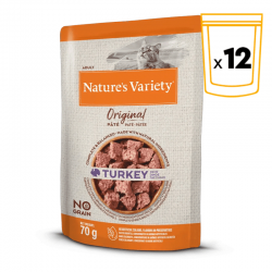 Pack sobres Natures Variety Original para gato adulto con pavo