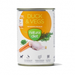 Natura Diet Duck&Vegs Comida Húmeda para Perros Con Pato