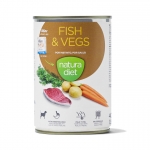 Natura Diet Fish&Vegs Comida Húmeda para Perros Con Pescado