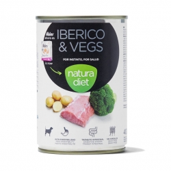Natura Diet Iberico&Vegs Comida Húmeda para Perros Con Cerdo Ibérico