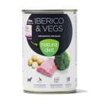 Comida Húmeda para Perros Con Cerdo Ibérico Natura Diet Iberico&Vegs