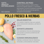 Givers Pienso Natural Para Gatos Esterilizados con Pollo y Hierbas