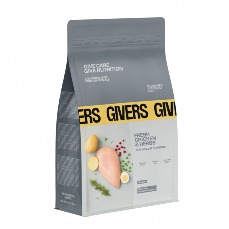 Givers Pienso Natural Para Gatos Esterilizados con Pollo y Hierbas