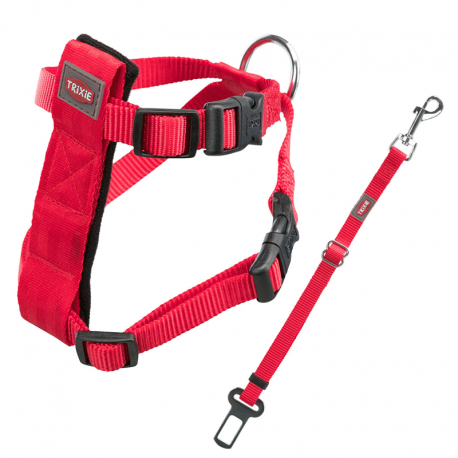 Arnes Con Cinturon Seguridad Coche Trixie Para Gato