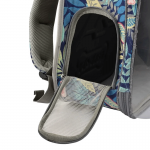 Mochila Space Con Flores Azul Nayeco