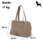 Designed By Lotte Bolso para perros Bundu color Beige