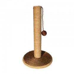 Rascador con poste y bola Marrón para gatos