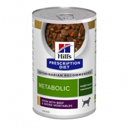 Hills Prescription Diet Metabolic Beef Comida Húmeda en Estofado para Perros