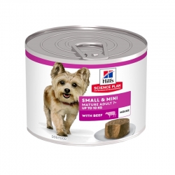 Hills Science Plan Mature Small & Mini Comida Húmeda Para Perros Pequeños con Ternera