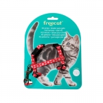Freecat Kit Arnés + Correa para Gatos color Rojo