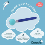 Coachi Target Varita de Entrenamiento Para Perros Azul