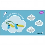 Coachi Tuggi Tug Juguete de Cuerda para Perros Azul/Lima