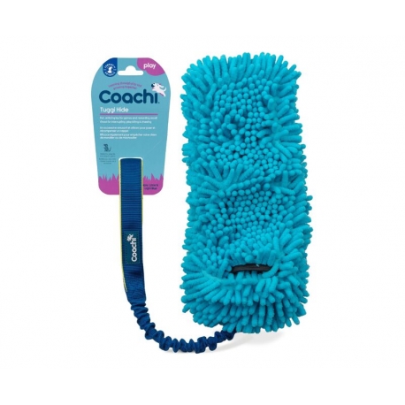 Coachi Tuggi Hide Juguete para Perros Azul/Lima